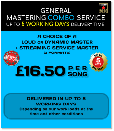 General Up To 5 Working Days Delivery